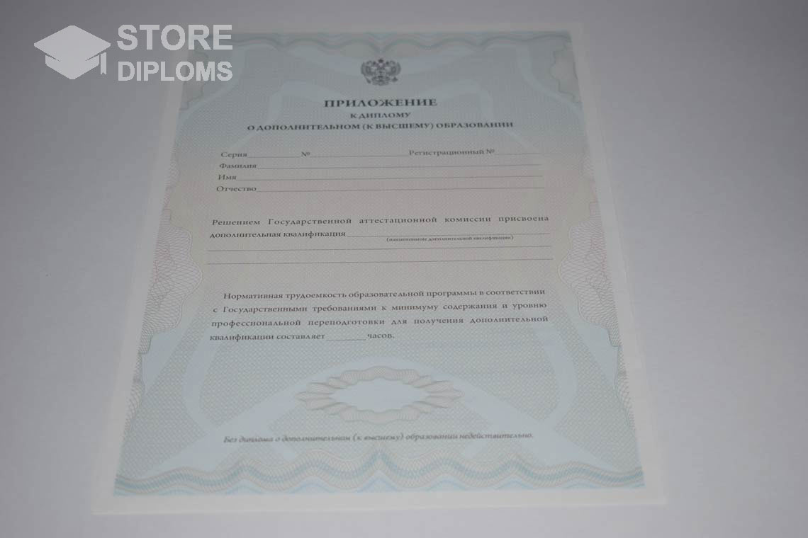 Приложение к Диплому МВА период выдачи 2011-2025 Калининград